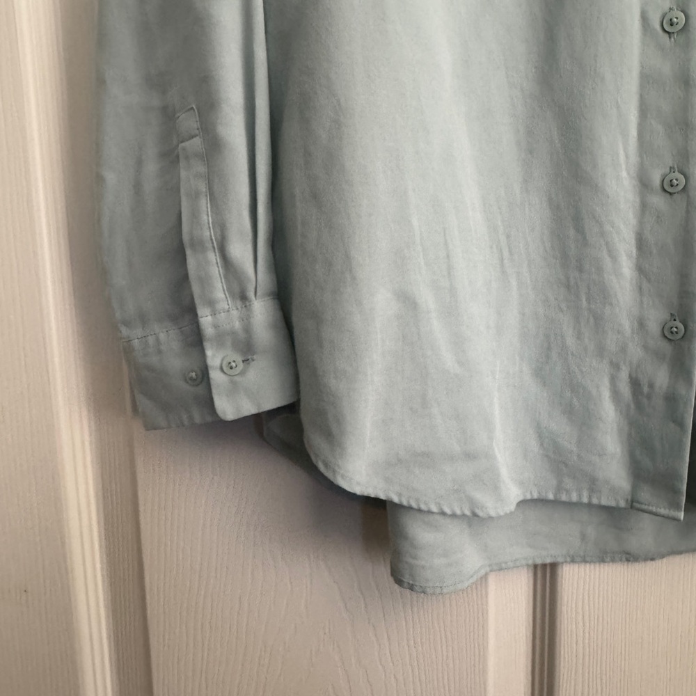UNIQLO Mint Green Rayon Shirt - Picture 4 of 5
